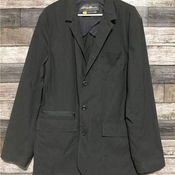 Eddie Bauer Travex Blazer Men’s 44 Gray 3 Button Performance Jacket - Picture 4 of 9